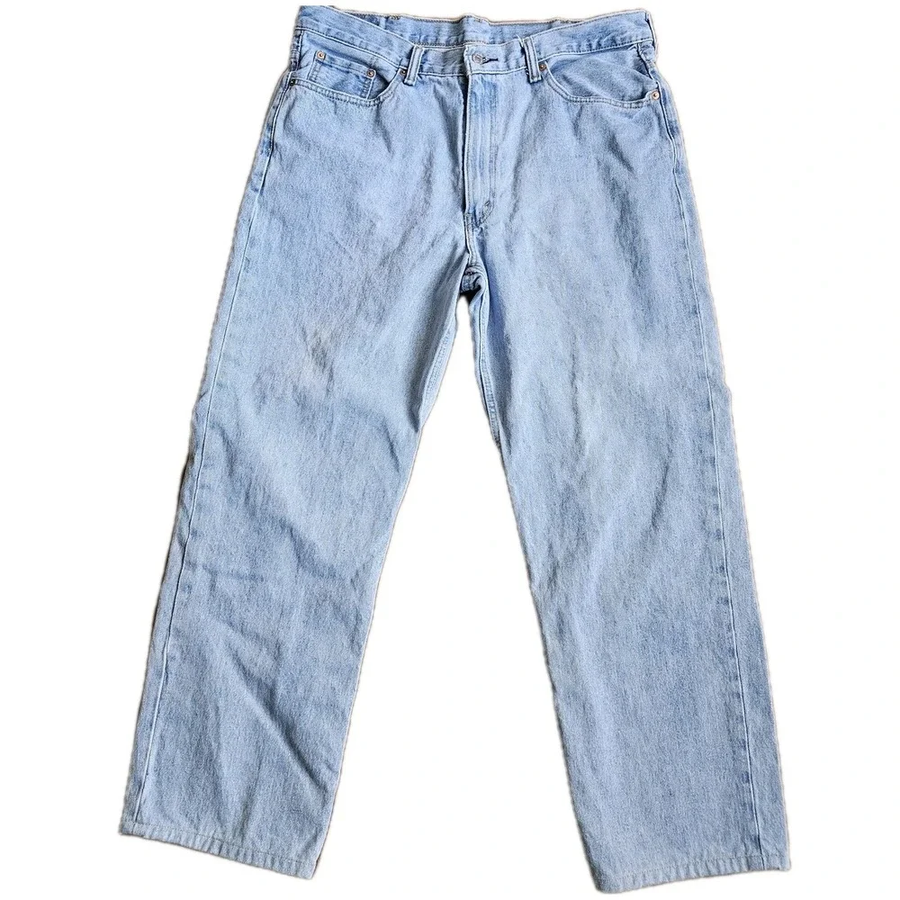 Levi's Jeans Mens 36x29 Blue 550 Relaxed Fit‎ Light Wash Denim Y2K